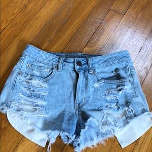 AE Hi-Rise Festival Denim Shorts